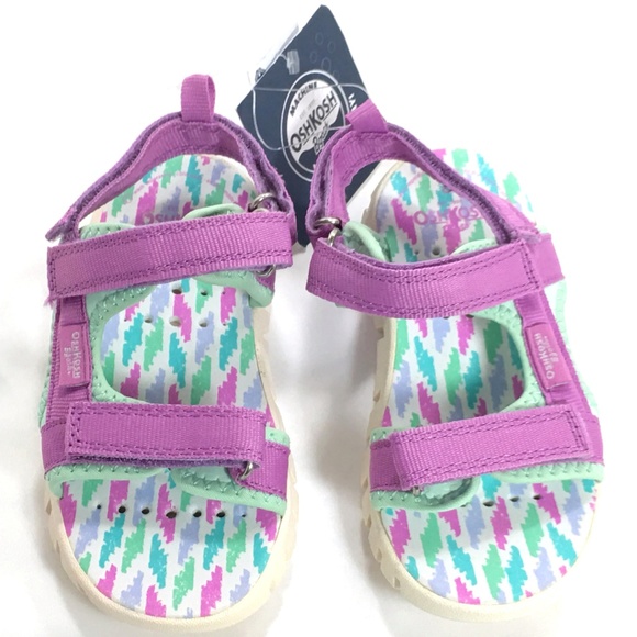 ❌SOLDOUT❌ NEW Oshkosh Sandals Bgosh Girl Purple 12 - Picture 5 of 5
